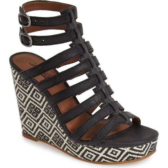 Lucky Brand Shoes - LUCKY BRAND Labelle Wedge Platform Sandal Size 9.5